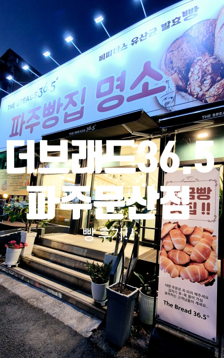  파주빵집명소 더브래드36.5 문산점 소금빵 육쪽마늘빵 후기!!