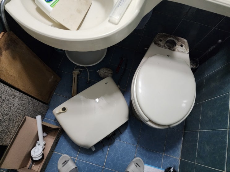 일산 백석동 변기누수 변기부속교체 수리