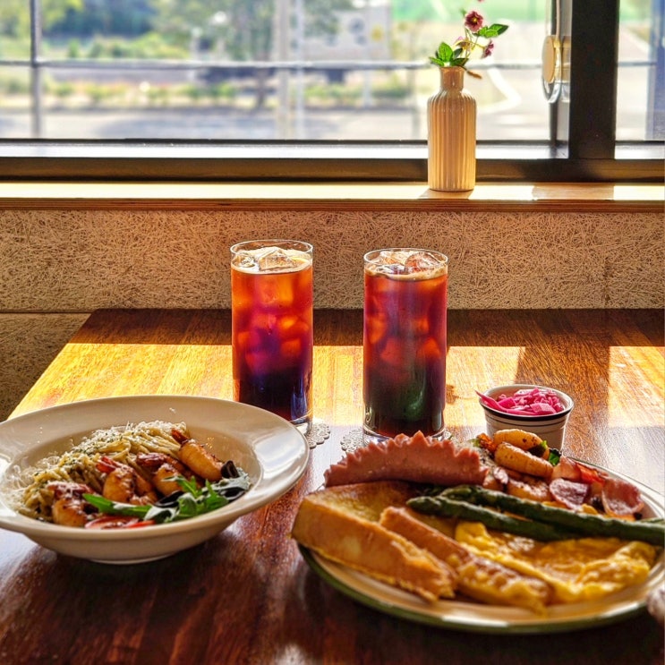 포항양덕동카페, 클래식플레이트 바질파스타 브런치 신상 맛집, 눅카페(Nook Cafe)