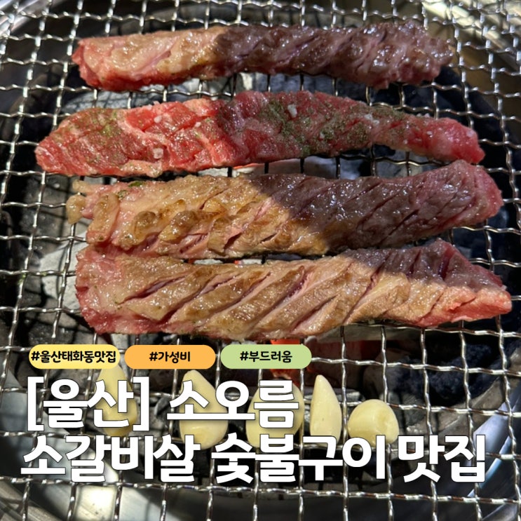  울산 태화동 소고기 맛집 소오름 : 생 소갈비살, 양념 소갈비살 맛집
