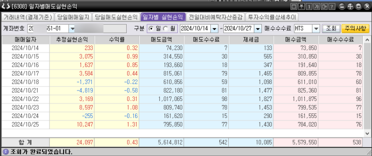 직접 개발한 LS증권 주식자동매매 프로그램 실제서버 매매후기 근황 (2024년 10월)
