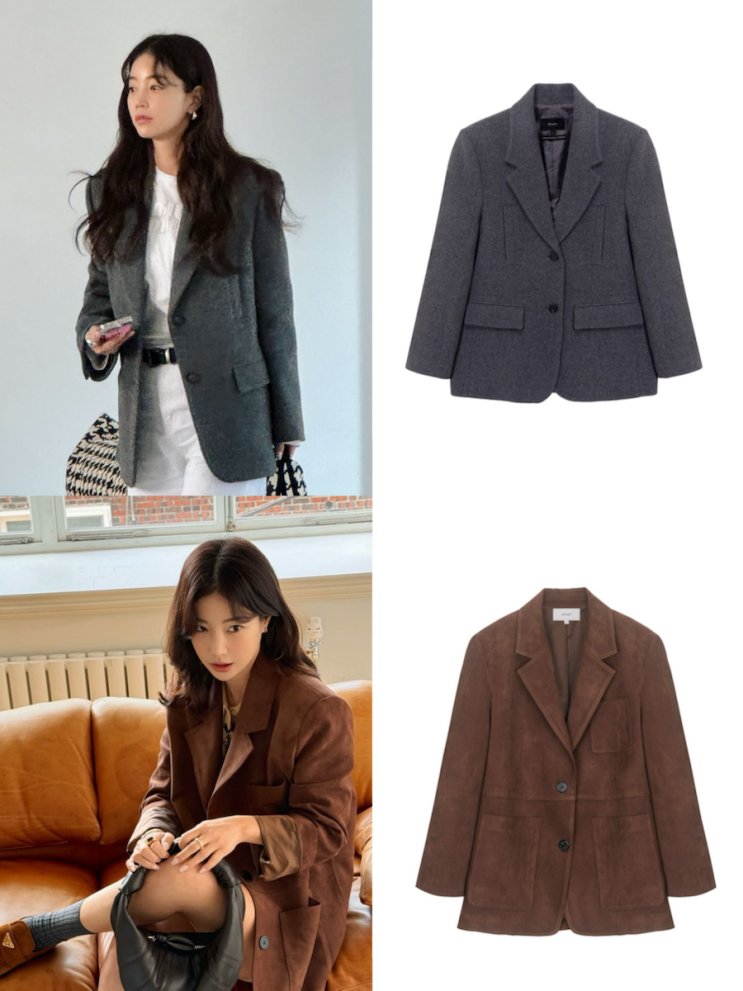  기은세 인스타그램 kiootd , ootd 추천룩 : 온앤온 클래식 울코트 , 스웨이드자켓 가을겨울아우터 추천 w. Aum