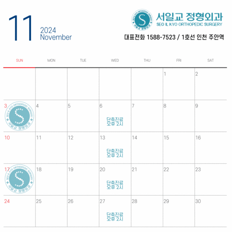  2024년 11월 달력