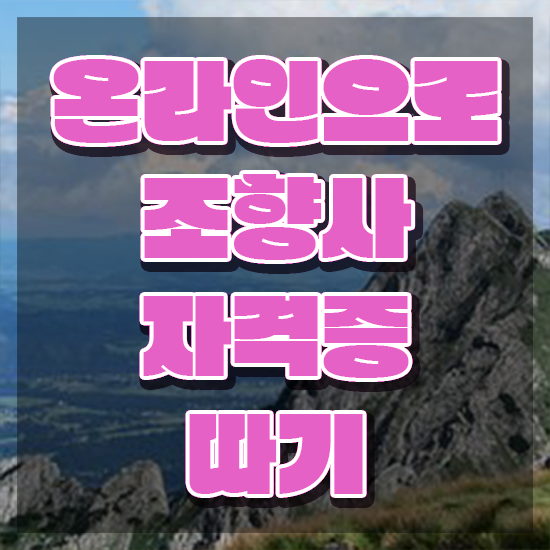  , 조향사자격증 취득한 방법 , 주목받는 이유