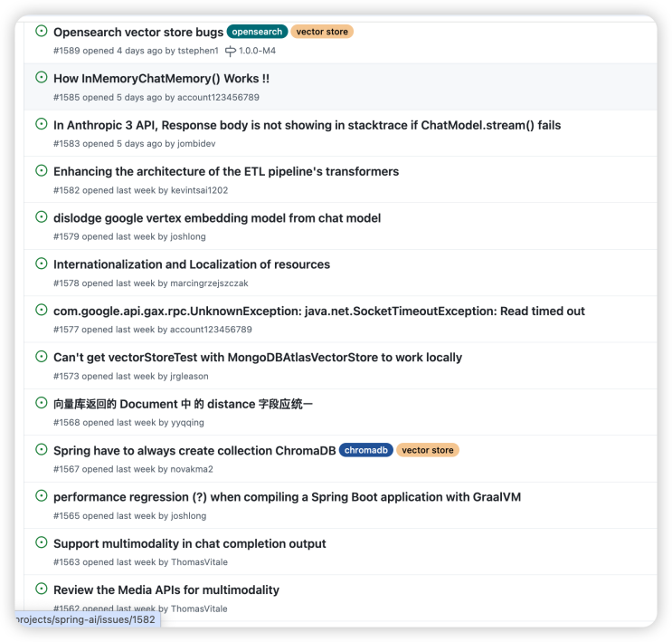  AWS Opensearch, Spring AI 오픈소스 기여 회고 - (3.a) Spring AI의 유사도 검색 role 권한 이슈 해결 & 오픈소스 멘토링 참여