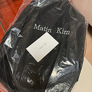 리뷰 | 마뗑킴 Matin Kim 로고 남녀공용 코팅점퍼 바람막이