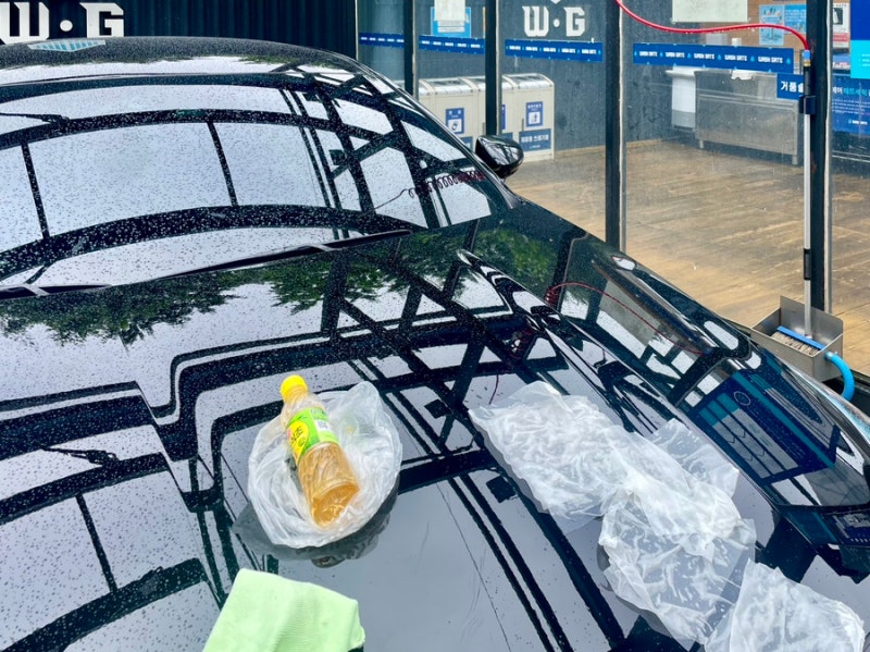 자동차 석회 제거제 염산 식초 셀프 석회수 제거 방법