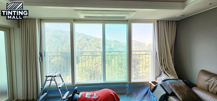  울산 울주군 아파트 열 차단 햇빛 차단 자외선 차단 필름 시공