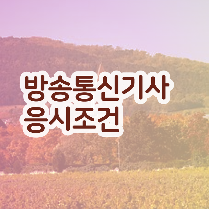  방송통신기사 방송통신기사 응시조건 인강으로 단기간에 성공한 비법