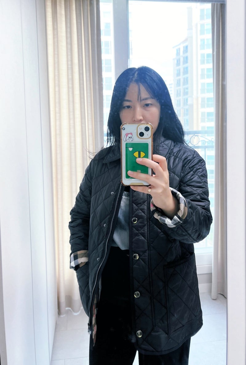휘뚜루마뚜루 버버리 달리 퀄팅 자켓(Darley Quilted Jacket) 구매 후기 - 블랙, S 사이즈