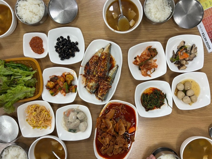  순천식당 행복식당 가성비 좋은 백반