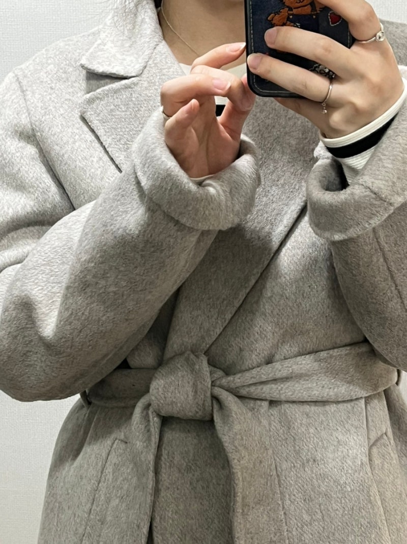 키작녀 44사이즈 캐시미어 잇미샤코트 후기