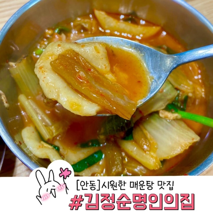  안동 여행중 만난 매운탕 맛집 김정순 명인의 집 쌀쌀한 날씨에 최고