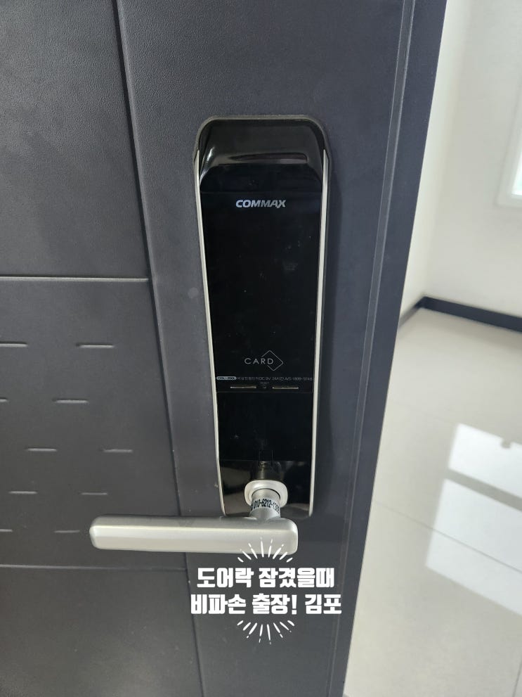  현관 디지털 도어록 번호키 전자키 도어락 잠겼을때 비번 틀림, 도움이 필요하세요! 김포 풍무동열쇠