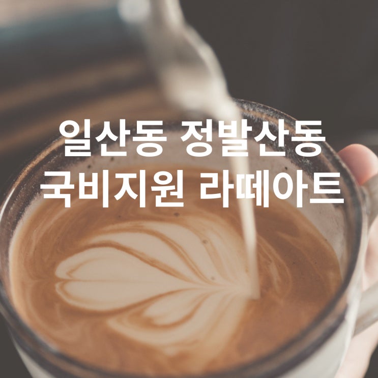  일산동, 정발산동 국비지원학원 라떼아트과정
