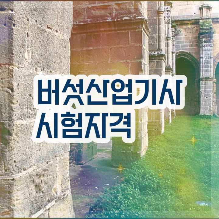  버섯산업기사 시험응시자격 인강만 듣고 쉽고 빠르게 완료한 노하우
