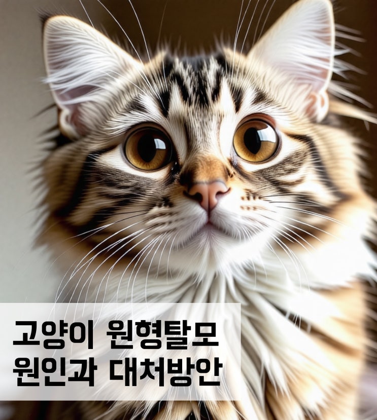  고양이 원형탈모 원인과 대처방안