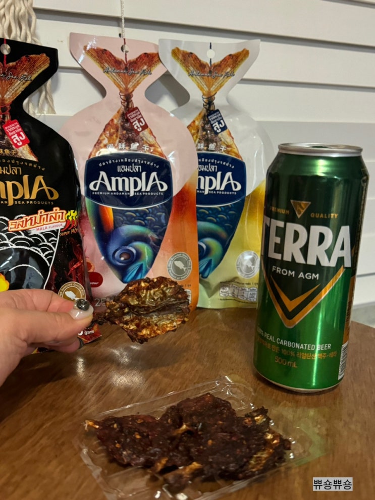  중독성이 강한 맥주 안주 앰플라 구운 전갱이어포