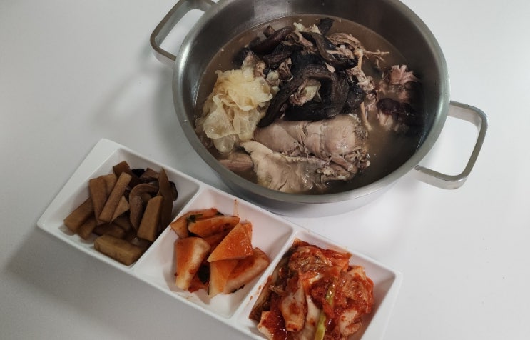  부산오리백숙 청와정 오리능이백숙 밀키트 최고네요