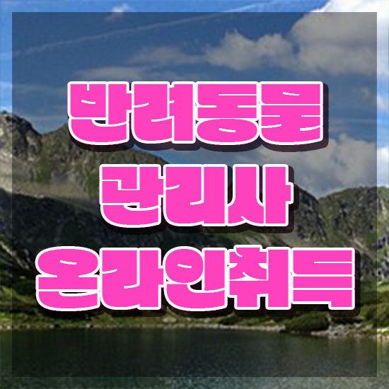  반려동물관리사 취업 , 반려동물관리사 자격증 준비한 방법 준비했어요