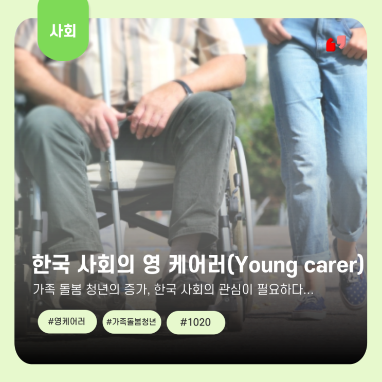  한국 사회 속 가족 돌봄 청년의 현실, 영 케어러