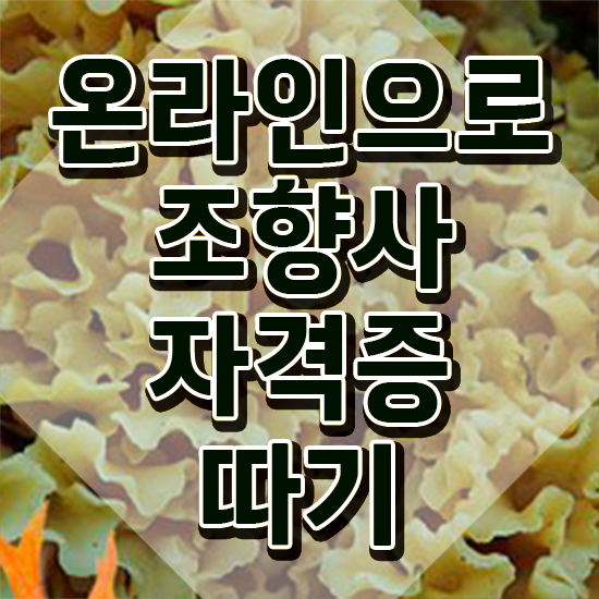  국가 자격증 추천 , 조향사 빠르게 끝내는 과정