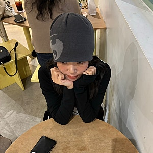 산산기어 로고 비니 차콜 24FW 실착 리뷰