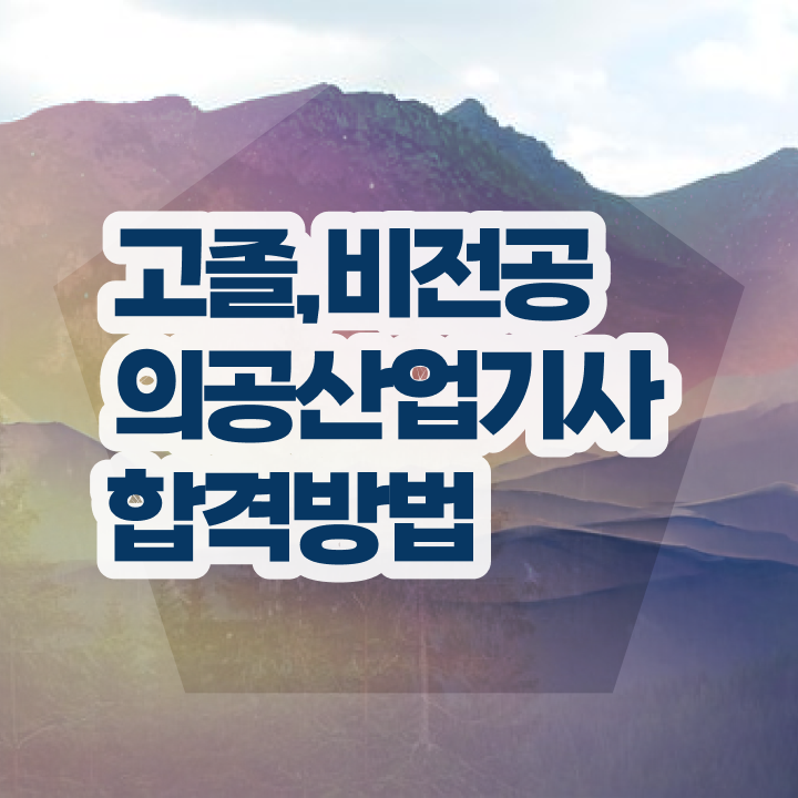  의공산업기사 시험 자격 의공산업기사 시험자격 독학으로 단기간에 완료한 전략