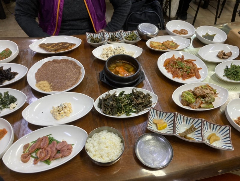 경북 청송 주왕산 맛집 청솔식당 산채 더덕구이정식 주왕산국립공원 맛집 주왕산버스터미널....