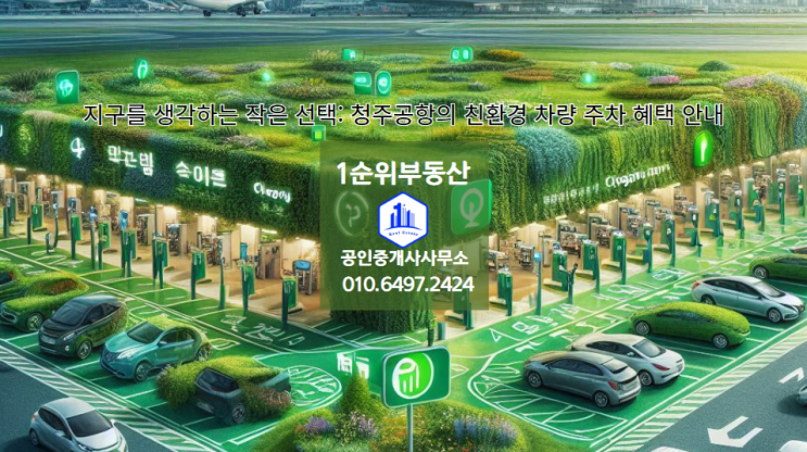  지구를 생각하는 작은 선택: 청주공항의 친환경 차량 주차 혜택 안내