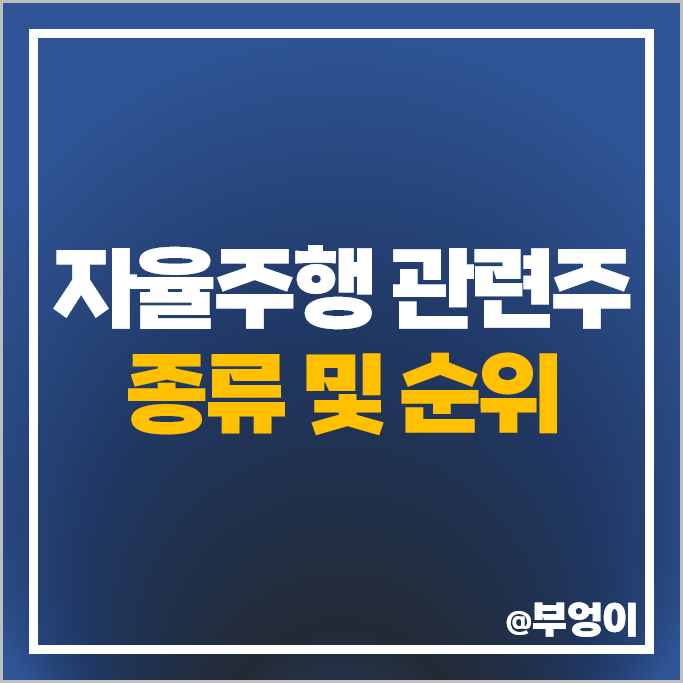 자율주행 관련주 에스맥 모트렉스 현대모비스 한국단자 주가 기아차 만도 주식 자율주행 관련주 에스맥 모트렉스 현대모비스 한국단자 주가 기아차 만도 주식
