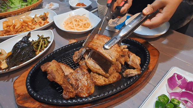  [군산] 상평까페 - 군산 교외 숯불장작구이 삼겹살 맛집