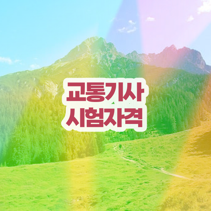  교통기사 필기 교통기사 자격요건 독학으로 단기간에 성공한 비법