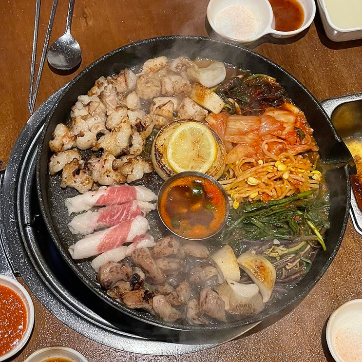  창원상남동맛집 꽃돼지식당 창원상남점:세트메뉴 가족모임 후기