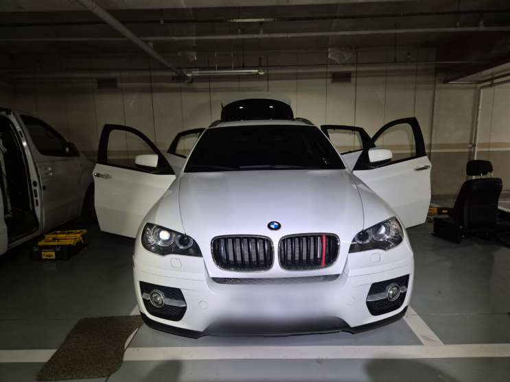  수원 인덕원 BMW X6(E71) 에바크리닝. 내 차에서 나는 식초 냄새 제거하는 방법