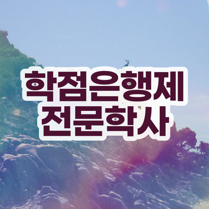  학점은행제 학습자등록 , 학점은행제 학사학위 경력없는 사람도 온라인 교육원에서 단기간에 완료한 팁