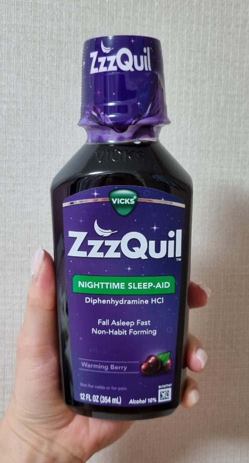  zzzquil 지퀼 효과 미국 수면유도제 후기