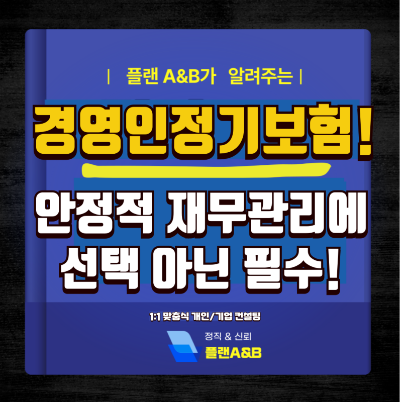 경영인 정기보험으로 재무 안정성 확보하기
