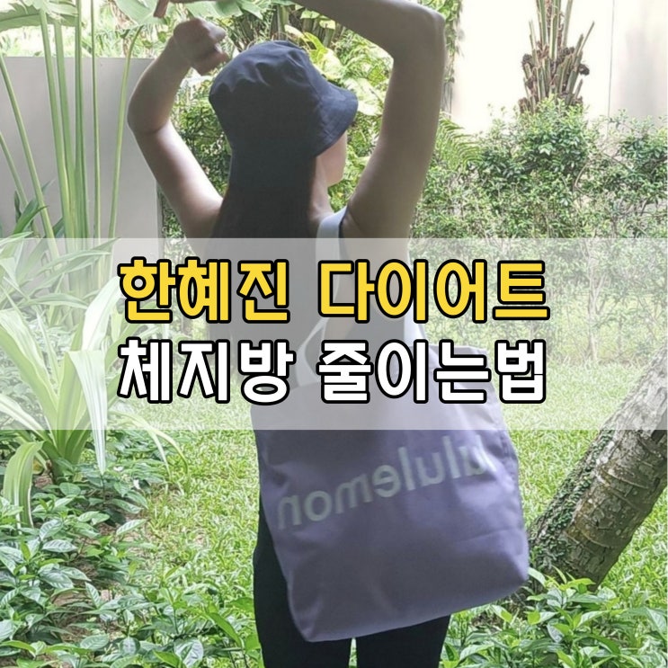  모델 한혜진 다이어트 비법 건강하게 체지방 줄이는법