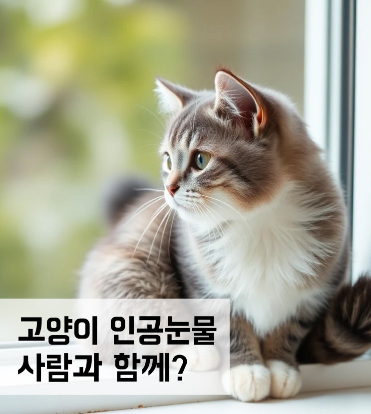  고양이 인공눈물 사람과 함께 써도 될까?