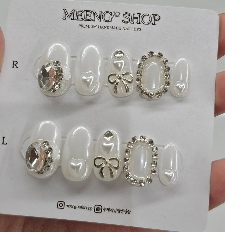  [내돈내산] 첫 웨딩 네일팁 도전기 - 맹맹샵 수제 네일팁 후기