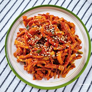 진미채 무말랭이 무침 만드는법 밑반찬 무말랭이무침 레시피