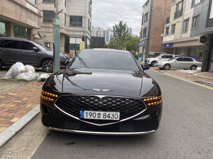  오산 사고대차 제네시스 g90 장기렌트카 접촉사고 k9 기아서비스센터 수리