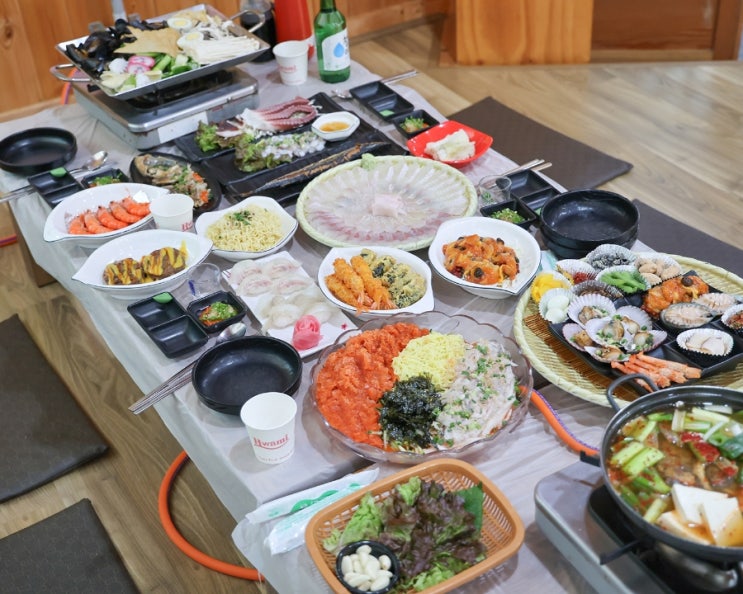  포항 죽도시장 횟집 자연산 활어회 맛집 인어아저씨