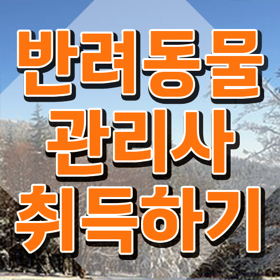  반려동물관리사 취업 , 반려동물관리사 자격증 합격한 후기 핵심 정보 정리