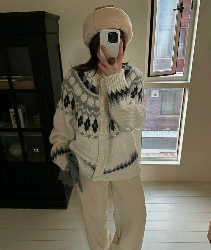 WISHLIST  | 도매택브랜드 노르딕 코위찬 가디건 니트 (페브러리, 오버테이크, 브런치 BR, 마레 , ....
