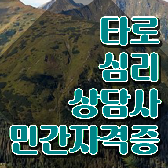  타로상담 전문가 , 타로상담전문가 타로상담전문가자격증 혼자서 독학으로 취득한 노하우