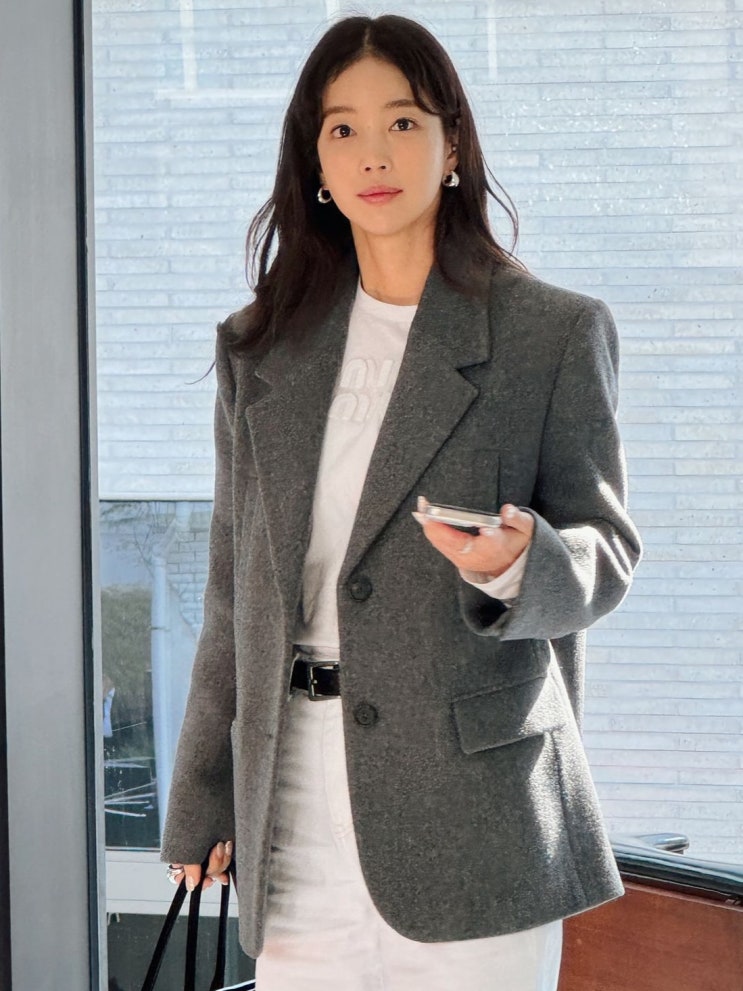  배우 기은세 패션 코디 데일리룩보다 포멀룩까지 완벽! 온앤온 클래식 울 캐시미어 자켓