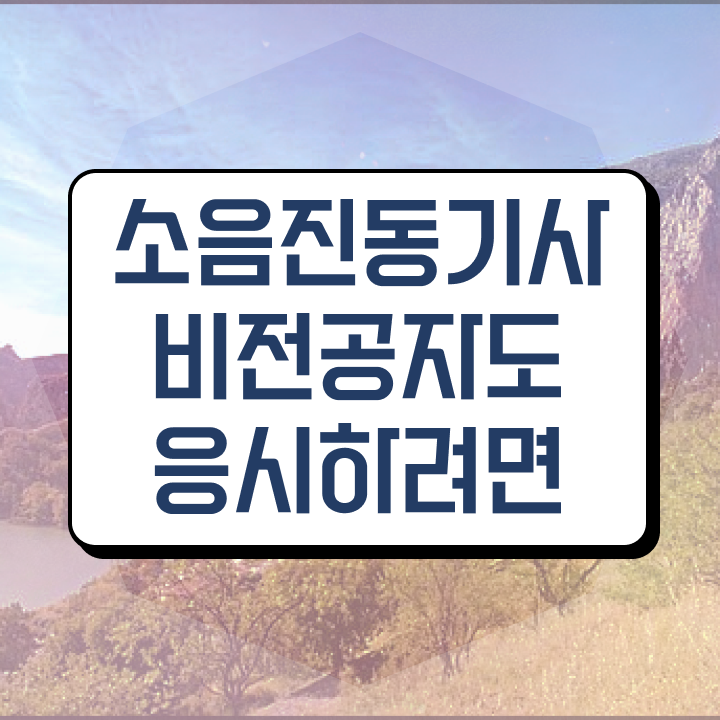  소음진동기사 시험응시자격 온라인으로 빠르게 준비한 전략