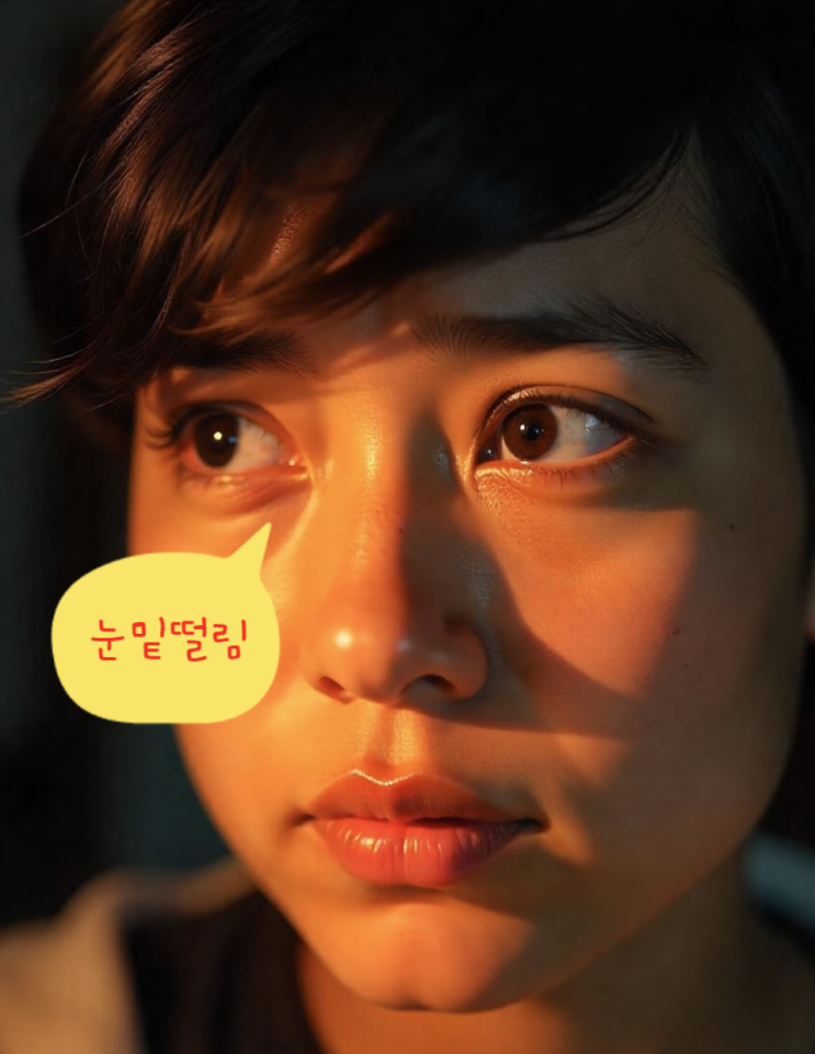  눈밑이 떨려요. 눈밑떨림 증상과 원인